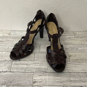 Leather Strappy Heels By Maripe